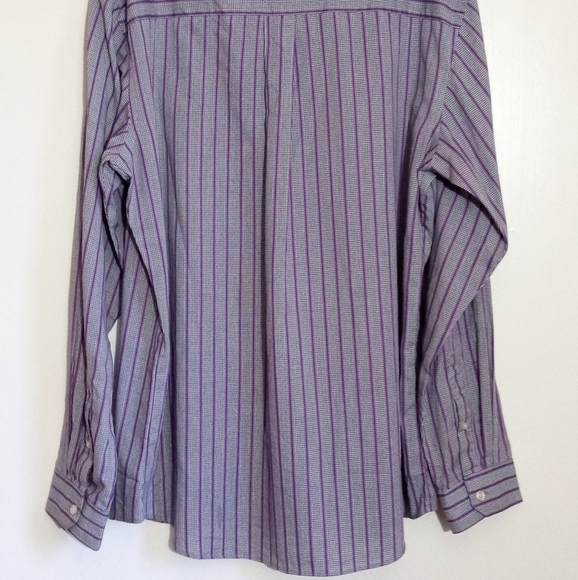 Van Heusen Studio wrinkle free slim fit button down shirt men size large 16-16.5 - Picture 7 of 8